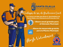 2024 Protección Civil Santa Olalla - Nuevas ventajas de ser voluntario